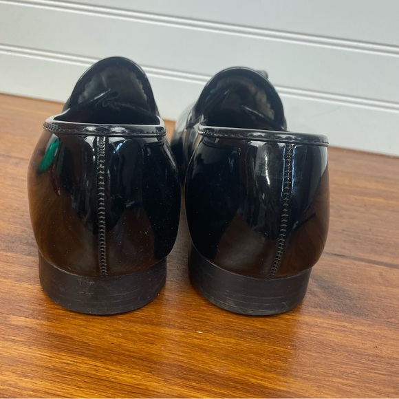 Barclay Black Tasseled Tuxedo Patent Leather Slip-on Loafers Mens Size 9.5 GUC - Picture 5 of 9